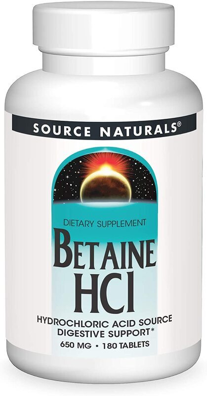 Source Naturals - Betaine HCl 650 mg, 180 tabletten - Afbeelding 2