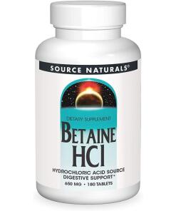 Source Naturals Betaine HCl 650mg 180 tablets