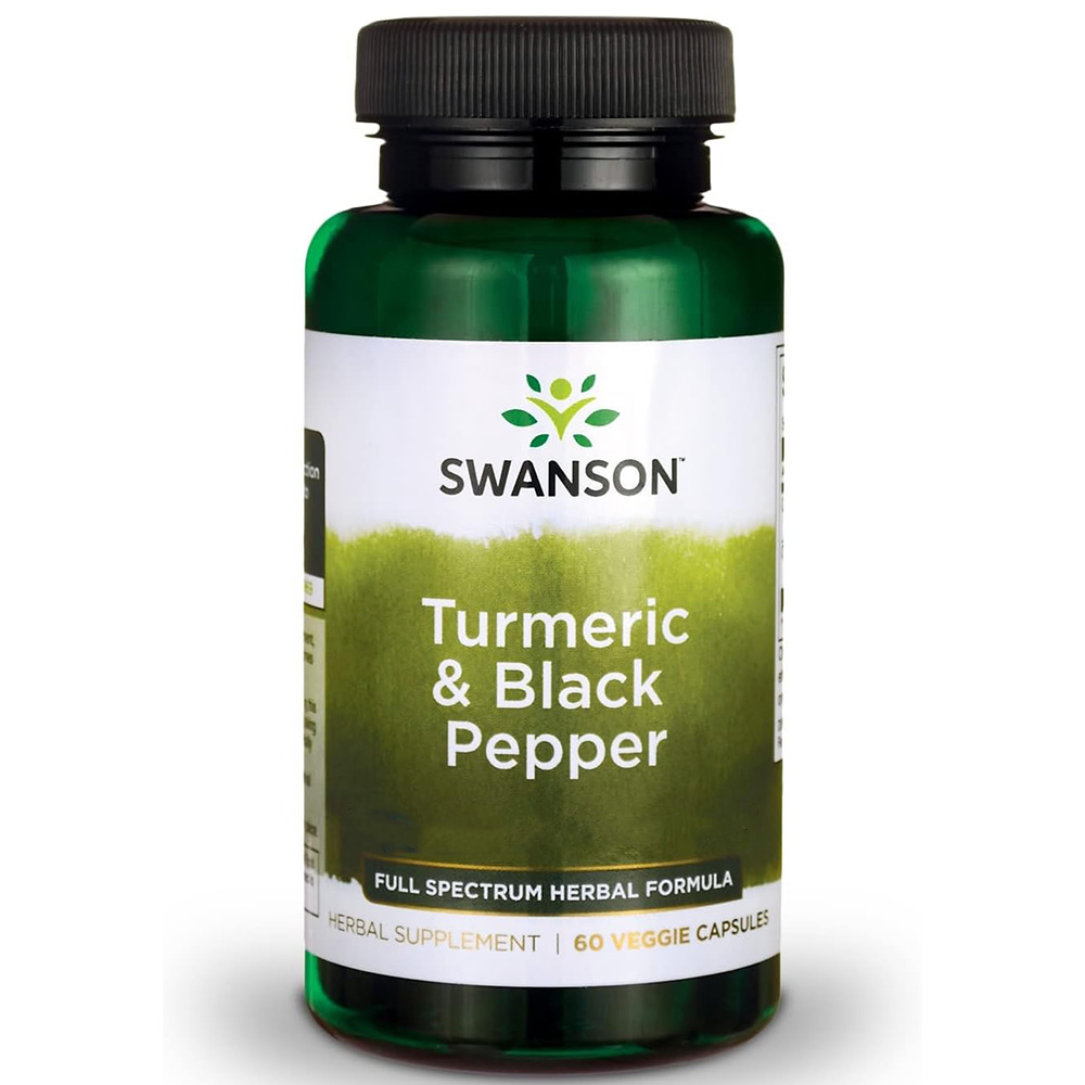 Swanson - Curcumine & Berberine met Zwarte Peper 60 capsules - Afbeelding 2