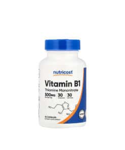 Nutricost Vitamin B1 Thiamine 500 mg  (30 Capsules)