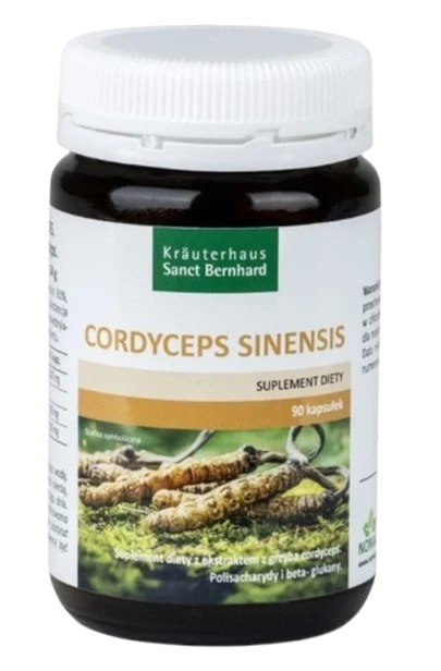 KRAUTERHAUS SANCT BERNHARD Cordyceps mushroom extract - Cordyceps sinensis (90 caps)
