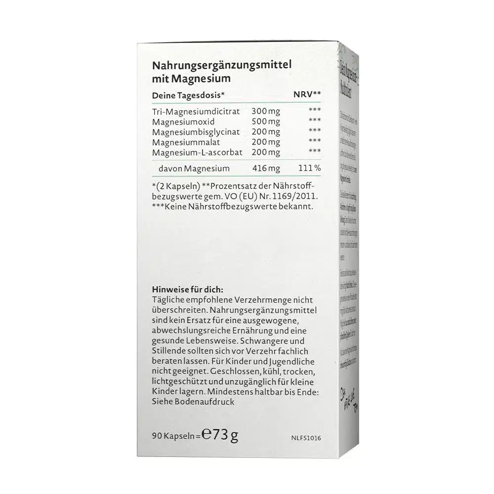 Nature Love - Magnesiumcomplex (90 Vegacapsules) - Afbeelding 2